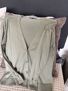 Banana Republic Olive Green Knit Cardigan